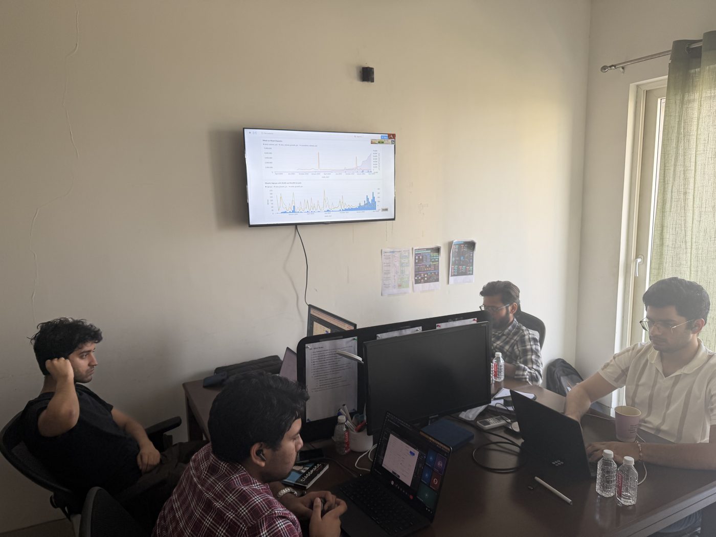 Working on Paasa with the team in a one-bedroom apartment